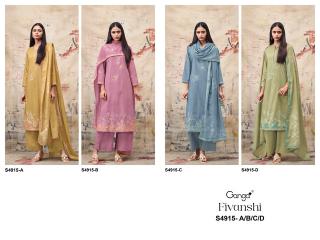 Ganga fivanshi 4915 wholesale dress material with cod